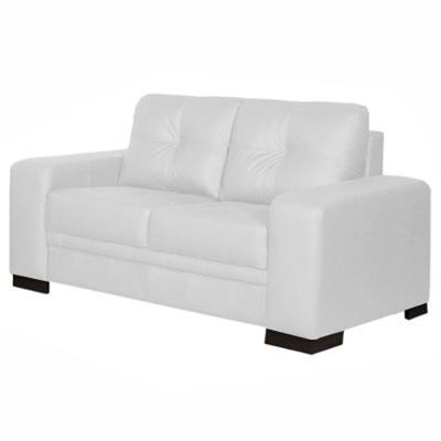 Sofá 2 Lugares 170cm Milano Couro Branco Fosco Gran Belo