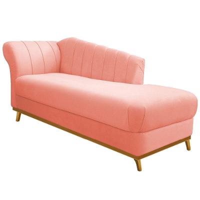 Recamier Vanessa 160cm Lado Direito Suede Coral Adj Decor
