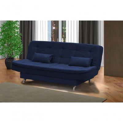 Sofá Cama Casal Reclinável Salomé - Azul Light