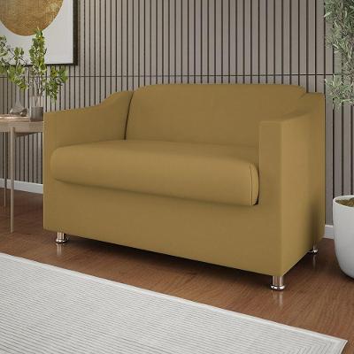 Namoradeira Elegante Sala, Quarto Suede Balaqui Decor capuccino
