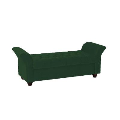 Recamier Divã Morabe P04 195 Cm Suede Verde Tca 947