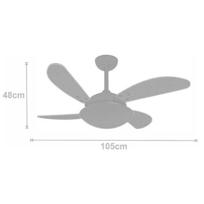Ventilador Air Branco 127V E Controle Remoto