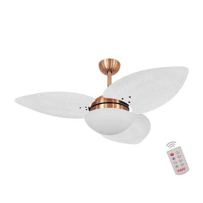 Ventilador De Teto Cobre 3 Pás Palmae Branco 220V