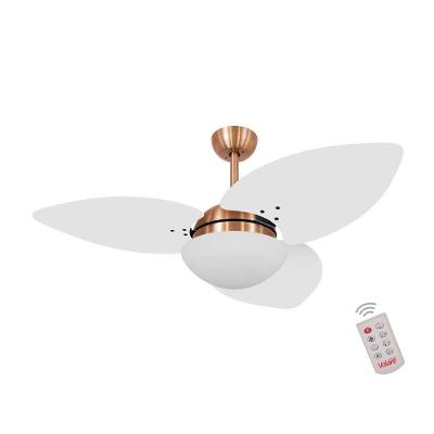 Ventilador De Teto Cobre 3 Pás Branco 220V C/ Controle