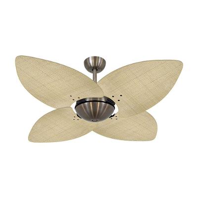 Ventilador De Teto Bronze 4 Pás Palmae Natural 220V