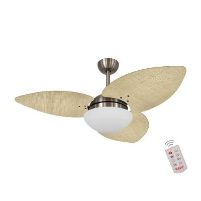 Ventilador De Teto Bronze 3 Pás Palmae Natural 127V