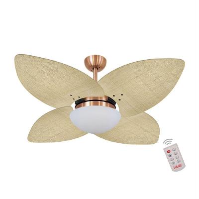 Ventilador De Teto Cobre 4 Pés Palmae Natural 220V