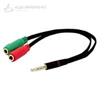 Cabo Adaptador De Áudio Headset P2 X P3 Pra Ps4 Xbox One Pc - 2