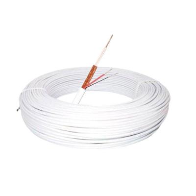 Cabo Coaxial Telecam Rf 4mm 80% Liga Cobre Branco 100m