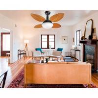 Ventilador De Teto Jet Pétalo Venti-delta Preto Freijó 220v - 3