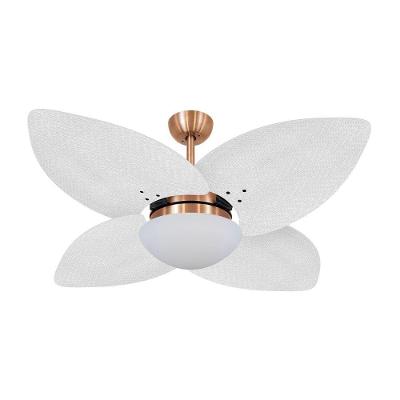 Ventilador De Teto Kovalski Cobre 4 Pás Palmae Branco 220V