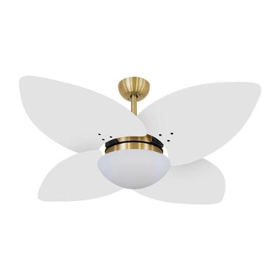 Ventilador De Teto Kovalski Dourado 4 Pás Branco 127V