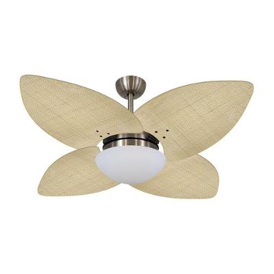 Ventilador De Teto Kovalski Bronze 4 Pás Palmae Natural 127V