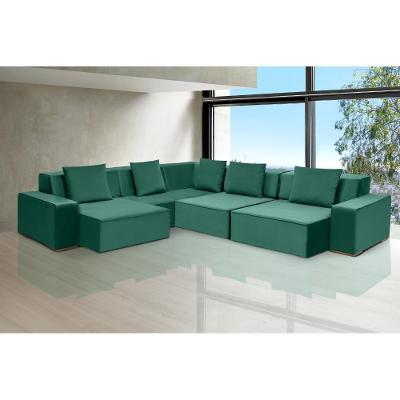 Sofá De Canto Dubai 3,32x3,32m-verde