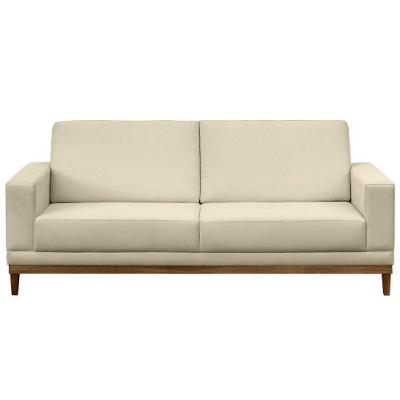 Sofá Kayrós 200cm 3 Lugares D05 Suede Bege Mpozenato