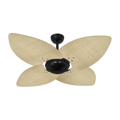 Ventilador De Teto Nero 4 Pás Palmae Natural 127V