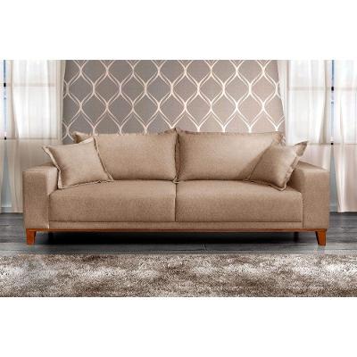 Sofá Fixo Argos 2 Lugares Luxo 160cm Castellar Móbile Bege