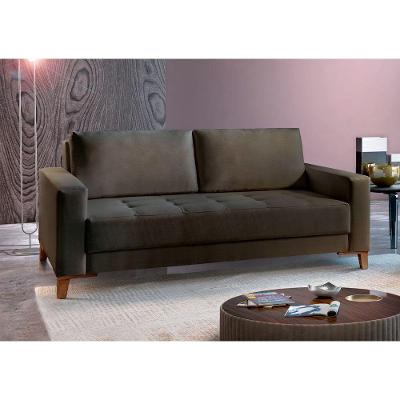 Sofá Fixo Orion 3 Lugares Luxo 200cm Castellar Móbile Chumbo