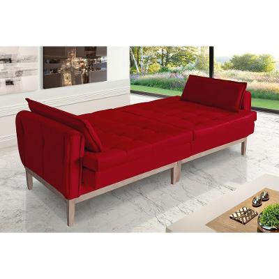 Sofá Cama Rivieira 2,30m Vermelho