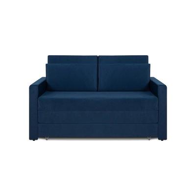 Sofá Cama Castor Casal Salerno Max Suede Azul 2 Lugares