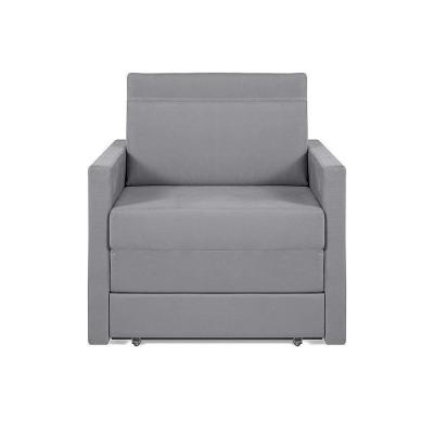 Sofá Cama Castor Solteiro Salerno Max Suede Cinza