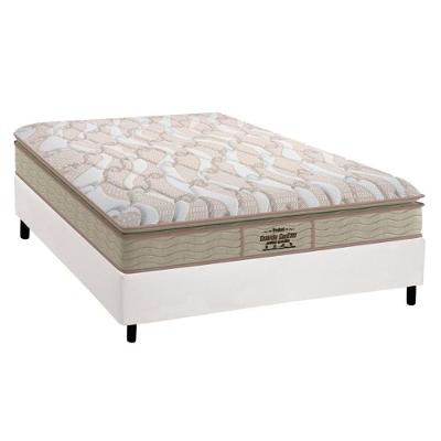 Cama Box Casal: Colchão Espuma Probel D33/AG65 Guarda Costas Extreme Resistence + Base CRC Courano White(138x188)