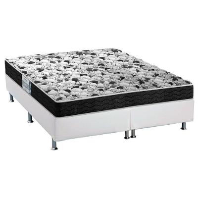 Cama Box King: Colchão Espuma Probel Advanced + Base CRC Courano White(193x203)