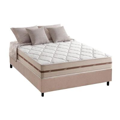 Cama Box Casal: Colchão Molas Ensacadas Anjos MasterPocket Classic + Base CRC Suede Clean(138x188)
