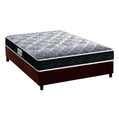 Cama Box Casal: Colchão Espuma Probel D33/EP  Advanced Tech1500 + Base CRC Suede Brown(138x188)