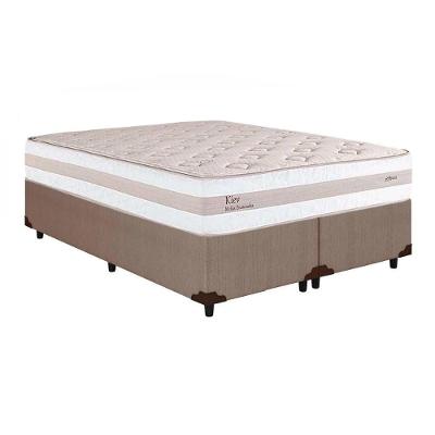 Cama Box Queen: Colchão Molas Ensacadas Herval MasterPocket Kiev + Base CRC Courano Clean(158x198)