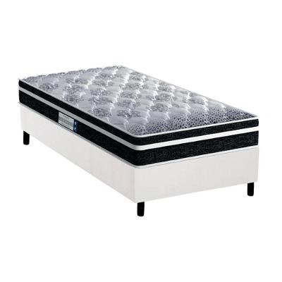 Cama Box Solteiro: Colchão Espuma D33 Probel /EP Anatômico  Advanced Tech1500 Plus + Base CRC Courano White(88x188)
