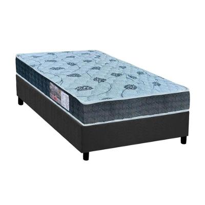 Cama Box Solteiro: Colchão Espuma Orthoflex D45/EP Anatômico Cecina + Base CRC Suede Gray(88x188)