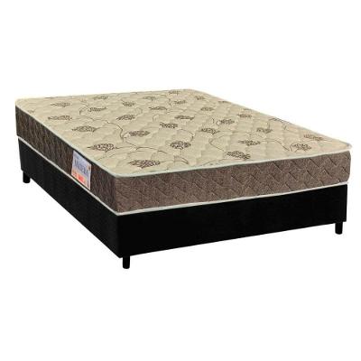 Cama Box Casal: Colchão Anatômico Orthoflex D33/Ep Matera + Base Crc Suede Black(138X188)