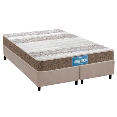 Cama Box Queen: Colchão Espuma Probel D33/Ep Guarda Costas Double Face + Base Clean(158X198)