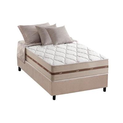 Cama Box Solteiro: Colchão Molas MasterPocket Ensacadas Anjos   Classic + Base CRC Suede Clean(88x188)