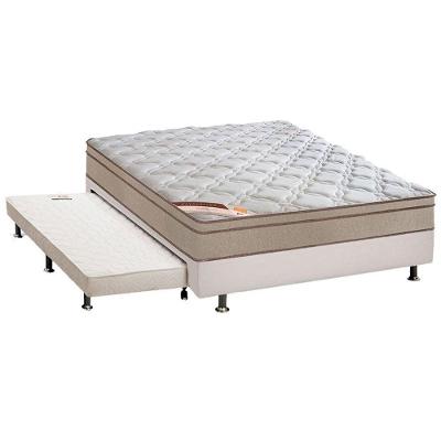 Cama Box c/Auxiliar Casal: Colchão  Castor Bonnel Revolution + Base CRC Courano Black(138x188)