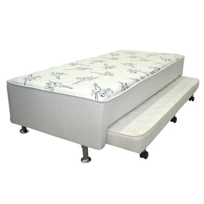 Cama Box c/Auxiliar Conjugado Solteiro: Colchão Ortopédico  Courano Bianco (88x188) Ortobom