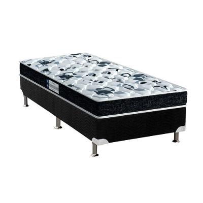 Cama Box Solteiro: Colchão Anatômico Probel D28/EP Advanced Tech1000 + Base CRC Suede Black(88x188)