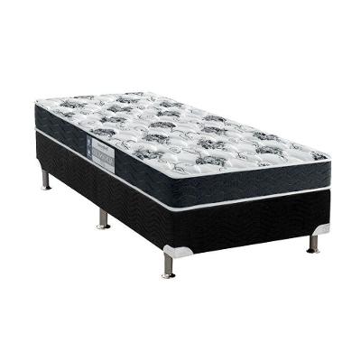 Cama Box Casal: Colchão Espuma Probel D28 ProDormir Advanced + Base CRC Suede Gray(138x188)