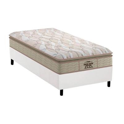 Cama Box Solteiro: Colchão Anatômico Probel D33/AG65 Guarda Costas Extreme Resistence + Base CRC Courano White(88x188)