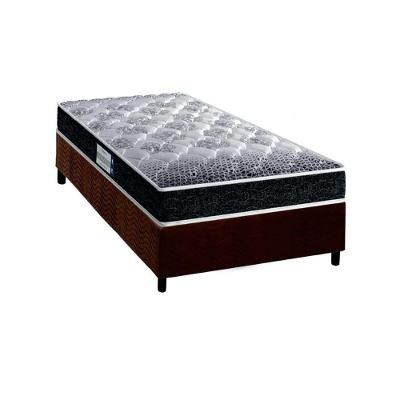 Cama Box Solteiro: Colchão Espuma Probel D33/EP Anatômico  Advanced Tech1500 + Base CRC Suede Brown(88x188)