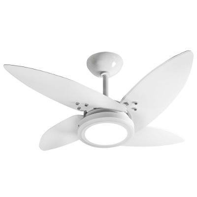 Ventilador Led Paris Branco 4 Pás 110V
