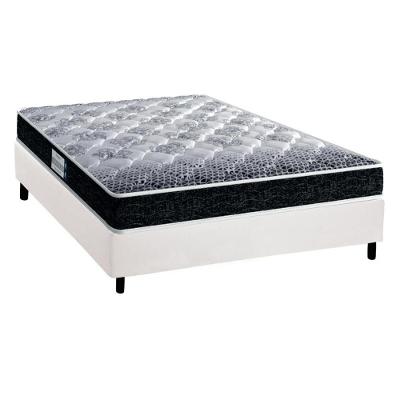 Cama Box Casal: Colchão Espuma Probel D33/EP  Advanced Tech1500 + Base CRC Suede White(138x188)