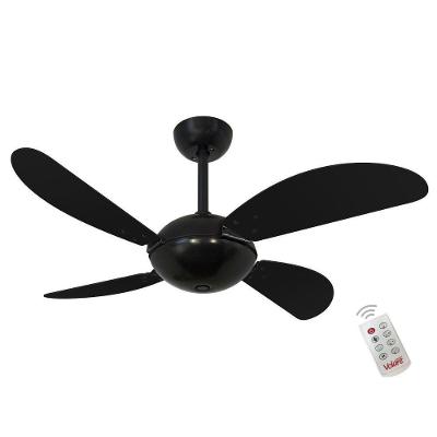 Ventilador Preto Air Off Preto 220V E Controle Remoto