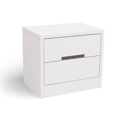 Mesa Cabeceira Casal S822 c/ 2 Gavetas Branco - Kappesberg
