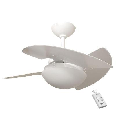 Ventilador Romênia 3 Pás 110V Branco E Controle Remoto