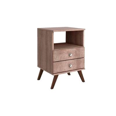 Mesa Cabeceira RT3103 c/ 2 Gavetas Rustico - Movelbento