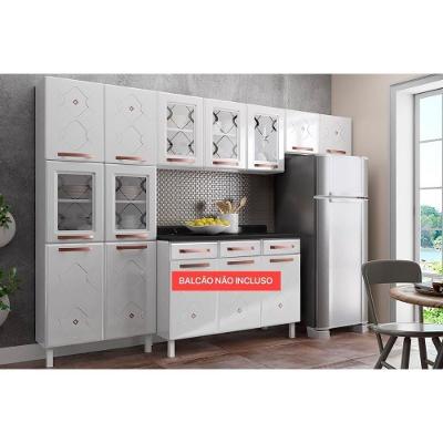 Cozinha Modulada Telasul Mirage New  3 Peças (2 Armários + 1 Paneleiro) CPT113 Branco