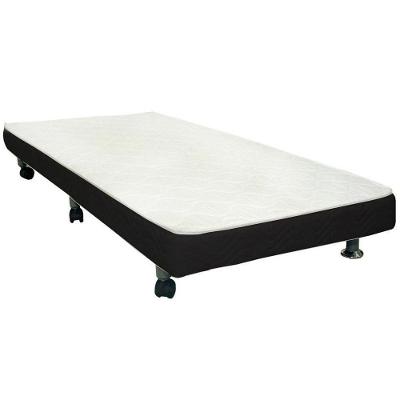Cama Box Base c/Auxiliar Solteiro Revolution Courano Nero Black (88x188) - Ortobom