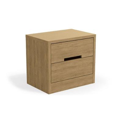 Mesa de Cabeceira Solteiro S822 c/ 2 Gavetas Queen -  Suede Freijó - Kappesberg